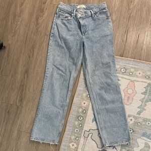 Abercrombie & Fitch Light Blue Straight-Leg Jeans